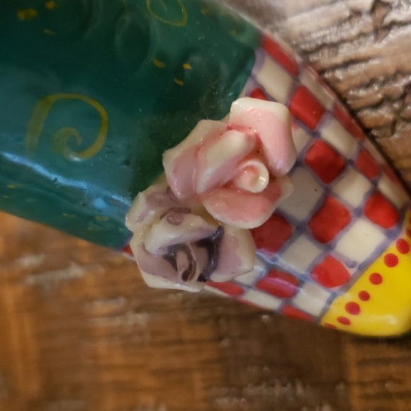 Small Trinket box shoe with roses - Picture 3 of 6